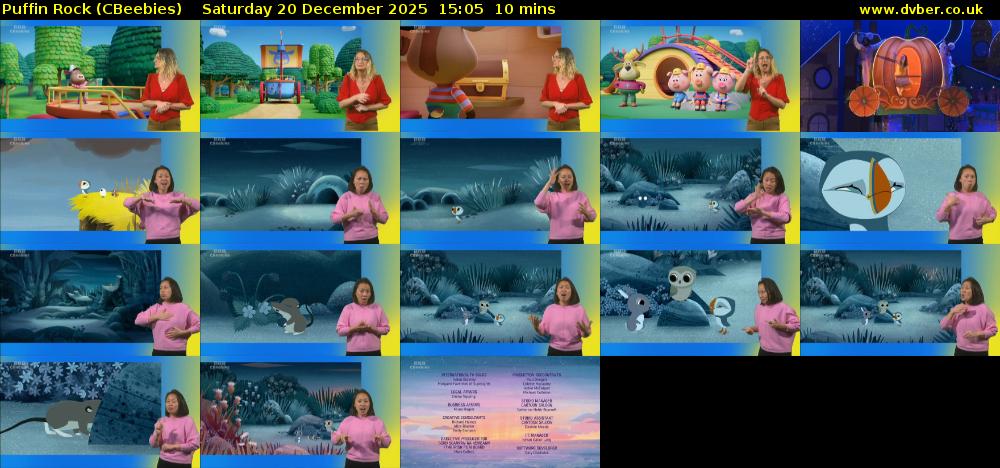 Puffin Rock (CBeebies) Saturday 20 December 2025 15:05 - 15:15