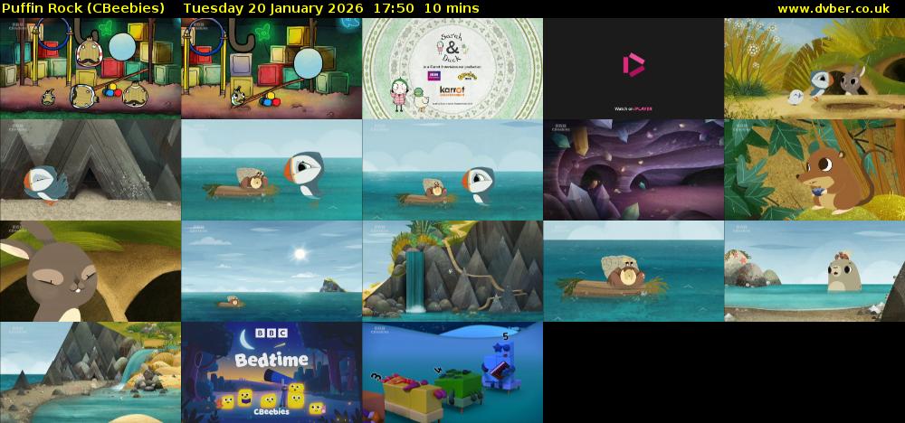 Puffin Rock (CBeebies) Tuesday 20 January 2026 17:50 - 18:00