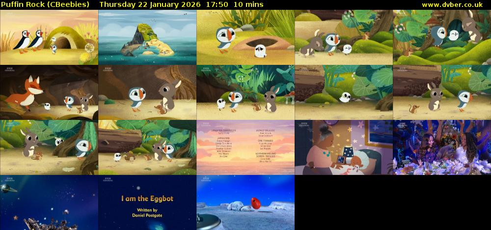 Puffin Rock (CBeebies) Thursday 22 January 2026 17:50 - 18:00