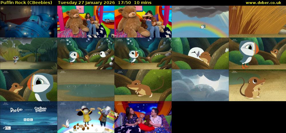 Puffin Rock (CBeebies) Tuesday 27 January 2026 17:50 - 18:00