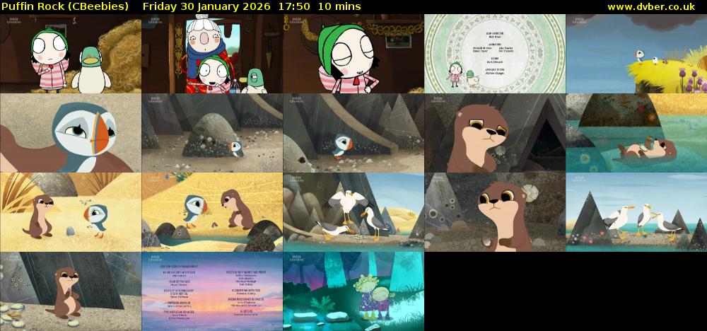 Puffin Rock (CBeebies) Friday 30 January 2026 17:50 - 18:00