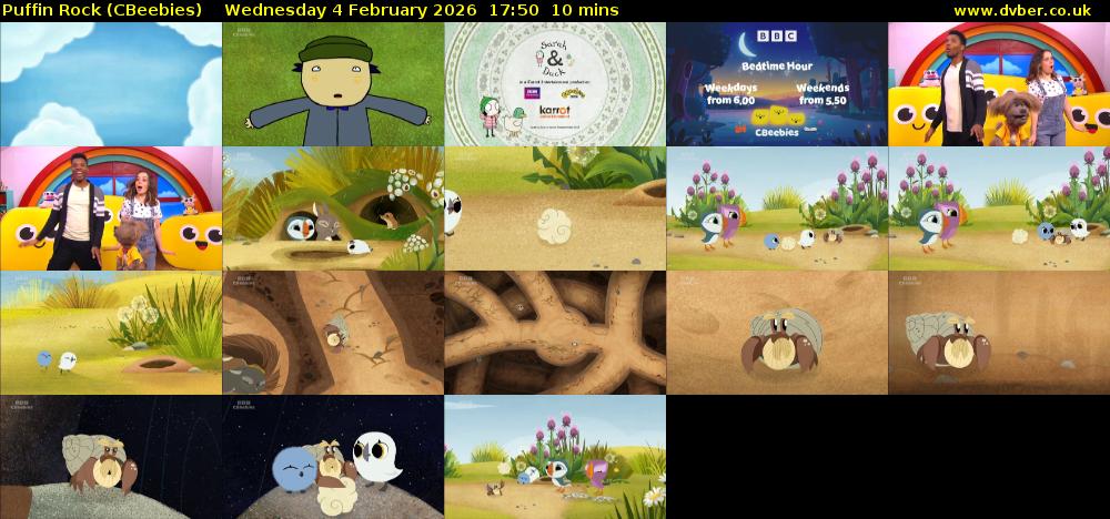Puffin Rock (CBeebies) Wednesday 4 February 2026 17:50 - 18:00
