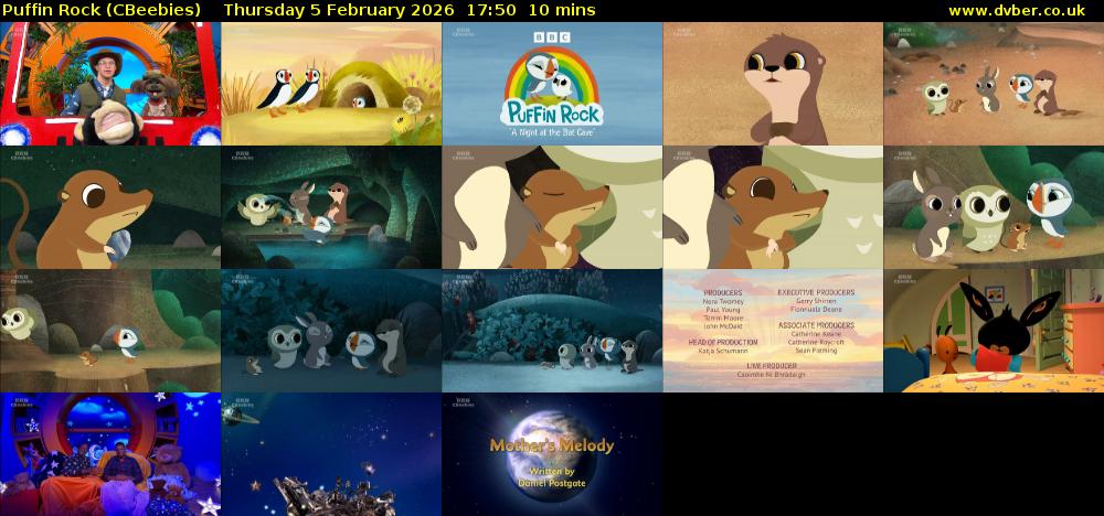 Puffin Rock (CBeebies) Thursday 5 February 2026 17:50 - 18:00