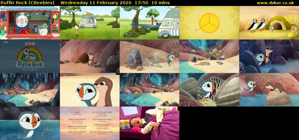 Puffin Rock (CBeebies) Wednesday 11 February 2026 17:50 - 18:00