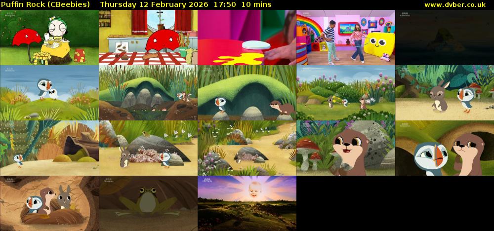 Puffin Rock (CBeebies) Thursday 12 February 2026 17:50 - 18:00