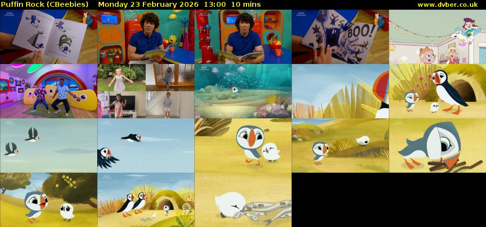 Puffin Rock (CBeebies) Monday 23 February 2026 13:00 - 13:10