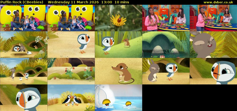 Puffin Rock (CBeebies) Wednesday 11 March 2026 13:00 - 13:10