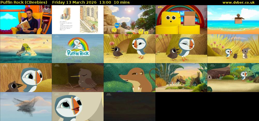 Puffin Rock (CBeebies) Friday 13 March 2026 13:00 - 13:10