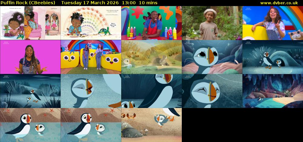 Puffin Rock (CBeebies) Tuesday 17 March 2026 13:00 - 13:10
