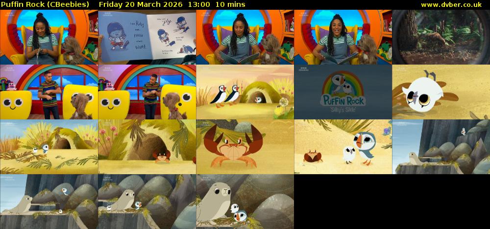 Puffin Rock (CBeebies) Friday 20 March 2026 13:00 - 13:10