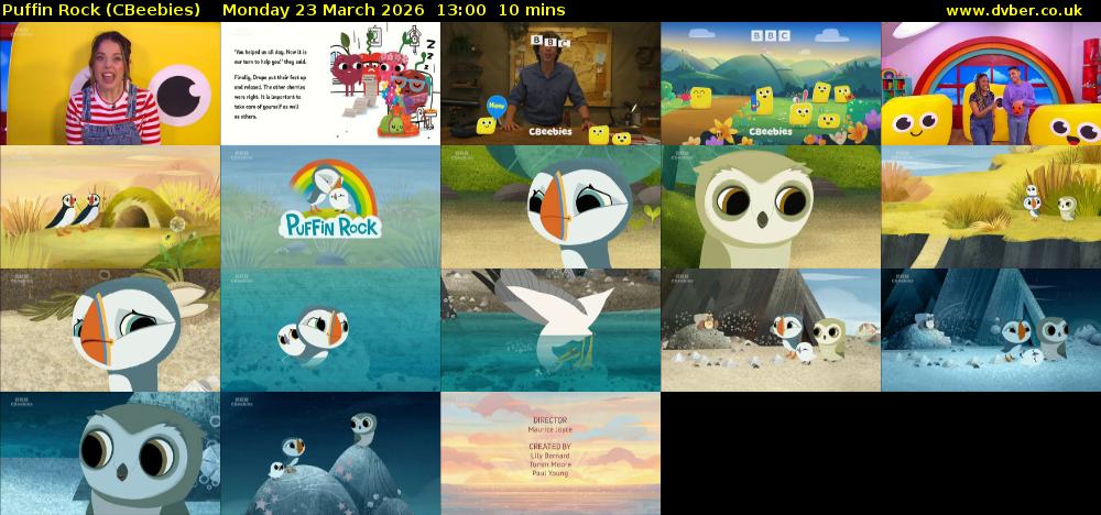 Puffin Rock (CBeebies) Monday 23 March 2026 13:00 - 13:10
