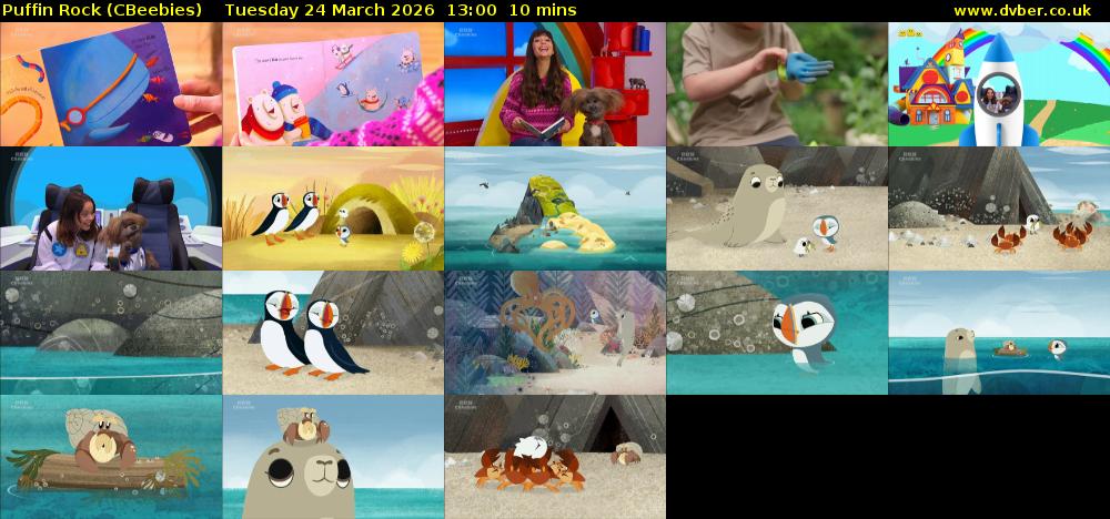Puffin Rock (CBeebies) Tuesday 24 March 2026 13:00 - 13:10