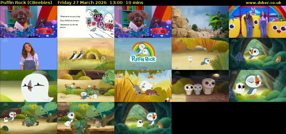 Puffin Rock (CBeebies) Friday 27 March 2026 13:00 - 13:10