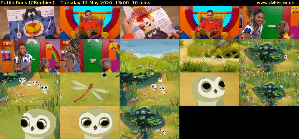 Puffin Rock (CBeebies) Tuesday 12 May 2026 13:00 - 13:10