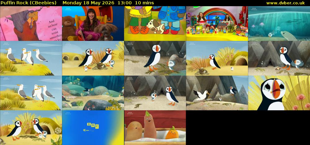 Puffin Rock (CBeebies) Monday 18 May 2026 13:00 - 13:10
