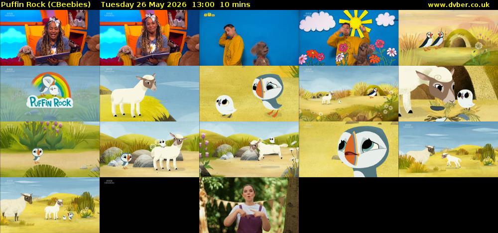 Puffin Rock (CBeebies) Tuesday 26 May 2026 13:00 - 13:10