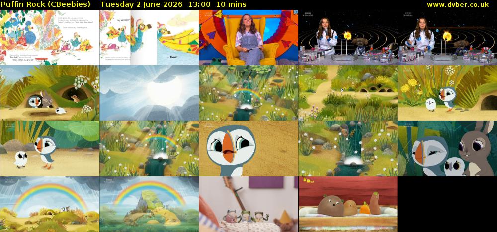 Puffin Rock (CBeebies) Tuesday 2 June 2026 13:00 - 13:10