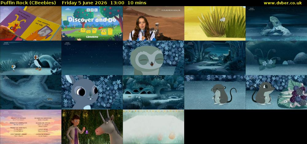 Puffin Rock (CBeebies) Friday 5 June 2026 13:00 - 13:10
