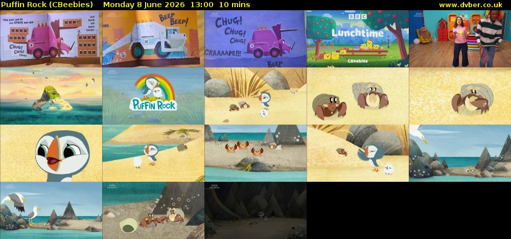 Puffin Rock (CBeebies) Monday 8 June 2026 13:00 - 13:10