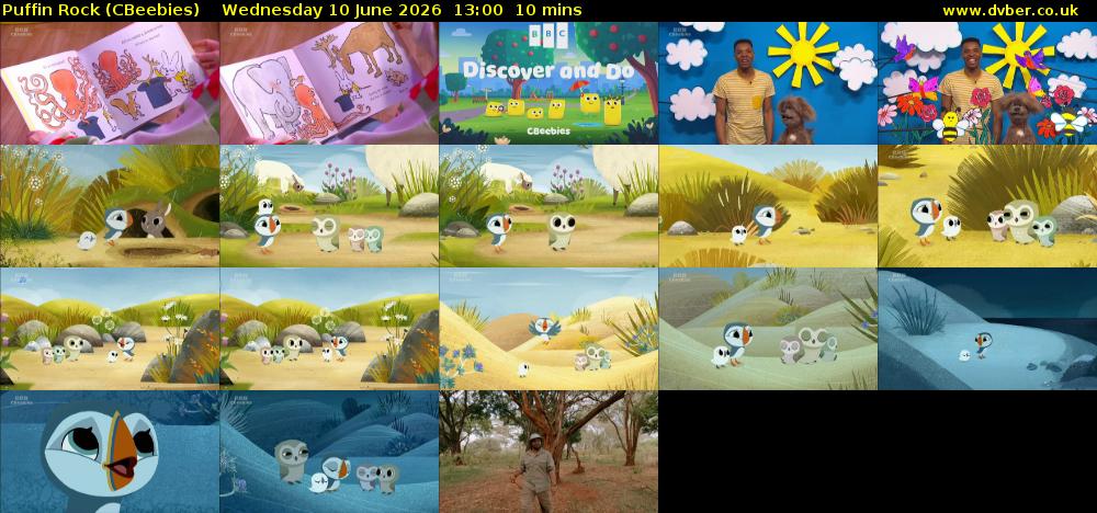 Puffin Rock (CBeebies) Wednesday 10 June 2026 13:00 - 13:10