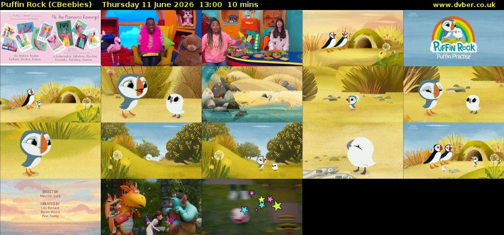 Puffin Rock (CBeebies) Thursday 11 June 2026 13:00 - 13:10