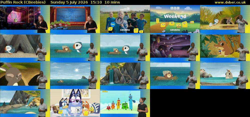 Puffin Rock (CBeebies) Sunday 5 July 2026 15:10 - 15:20