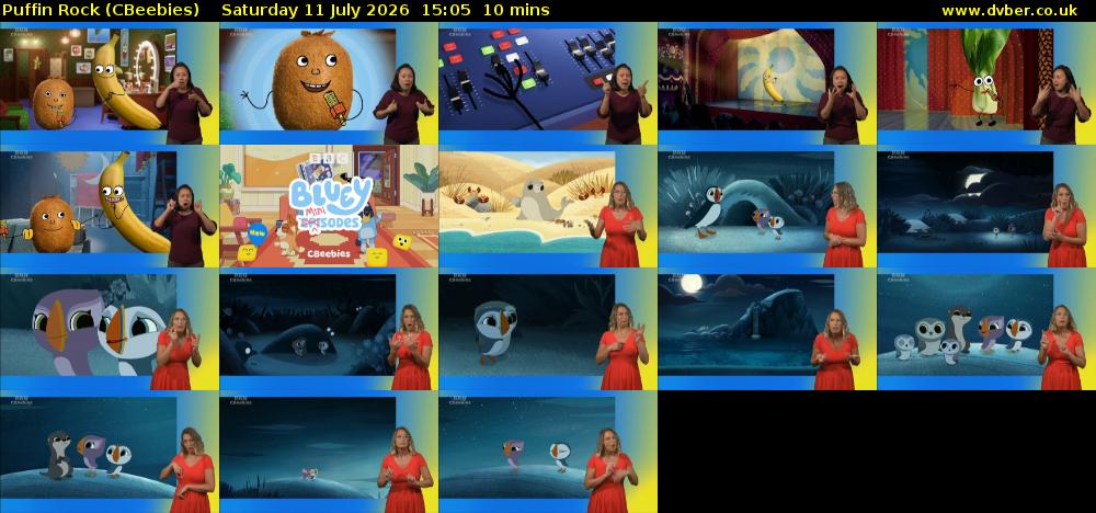 Puffin Rock (CBeebies) Saturday 11 July 2026 15:05 - 15:15