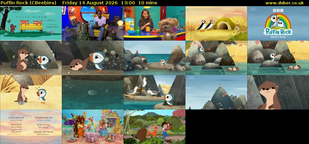 Puffin Rock (CBeebies) Friday 14 August 2026 13:00 - 13:10