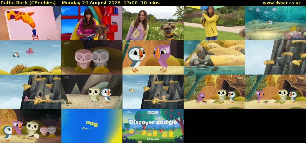 Puffin Rock (CBeebies) Monday 24 August 2026 13:00 - 13:10