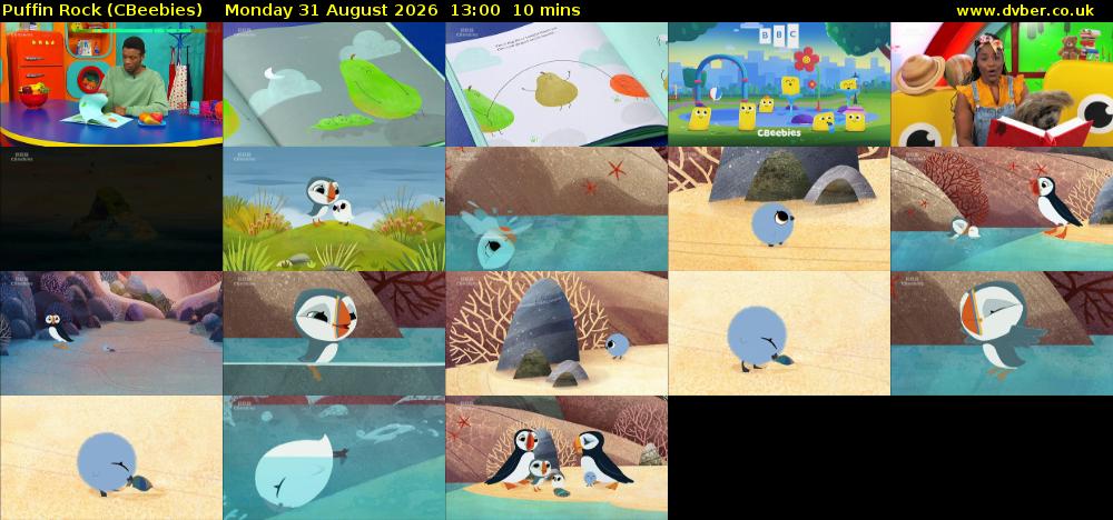 Puffin Rock (CBeebies) Monday 31 August 2026 13:00 - 13:10