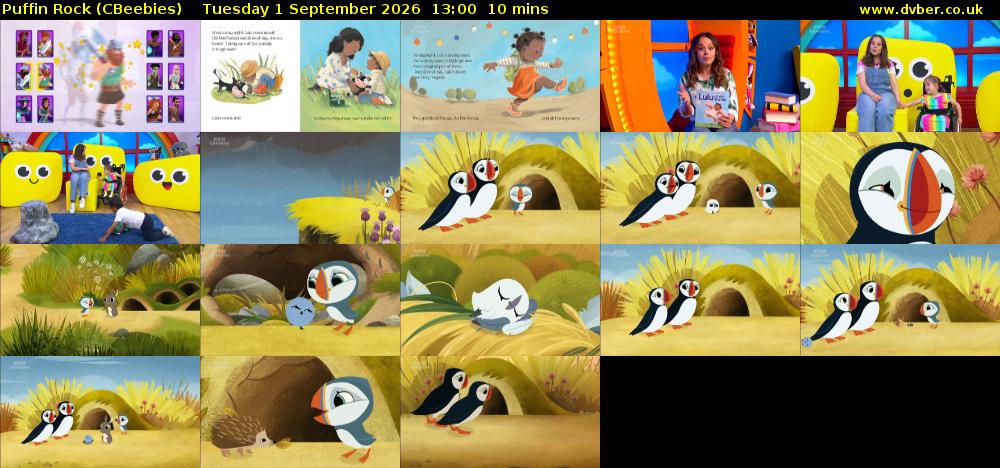 Puffin Rock (CBeebies) Tuesday 1 September 2026 13:00 - 13:10