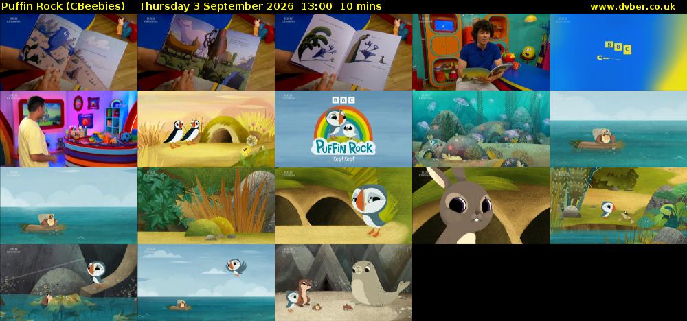 Puffin Rock (CBeebies) Thursday 3 September 2026 13:00 - 13:10