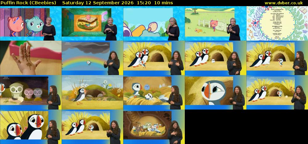 Puffin Rock (CBeebies) Saturday 12 September 2026 15:20 - 15:30