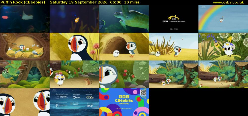 Puffin Rock (CBeebies) Saturday 19 September 2026 06:00 - 06:10