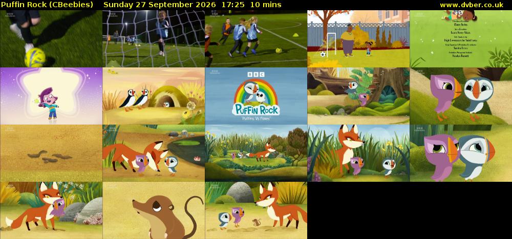 Puffin Rock (CBeebies) Sunday 27 September 2026 17:25 - 17:35