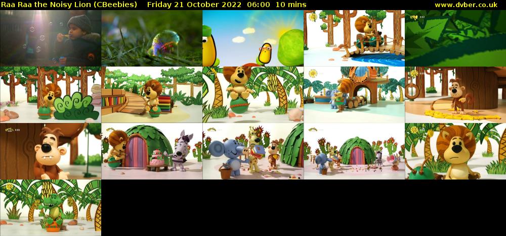 Raa Raa the Noisy Lion (CBeebies) - 2022-10-21-0600