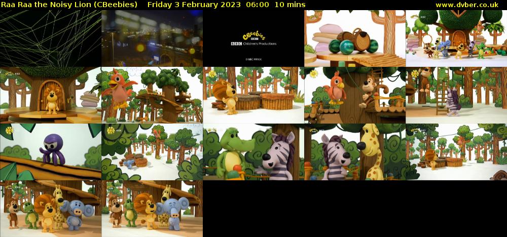 Raa Raa the Noisy Lion (CBeebies) - 2023-02-03-0600