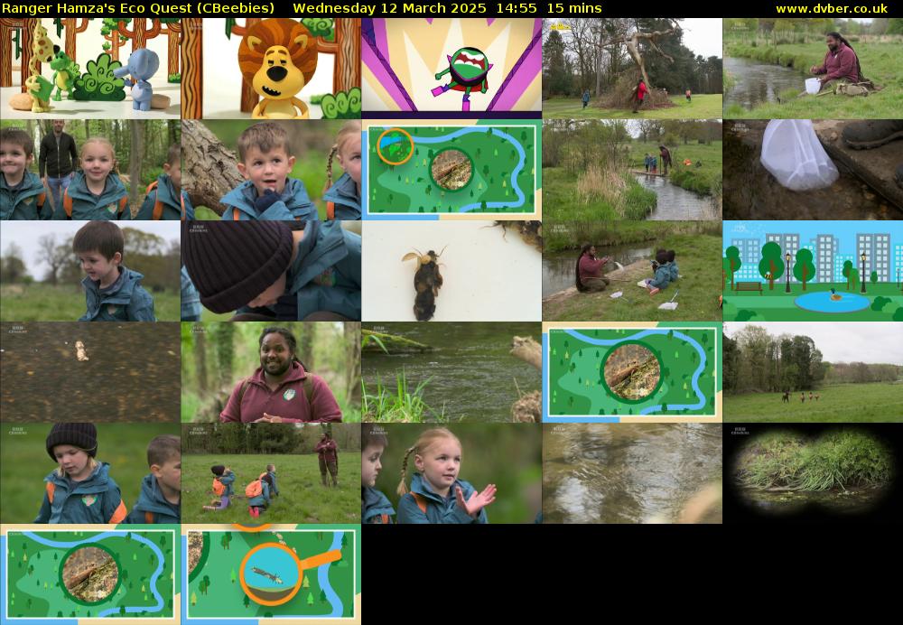 Ranger Hamza's Eco Quest (CBeebies) Wednesday 12 March 2025 14:55 - 15:10