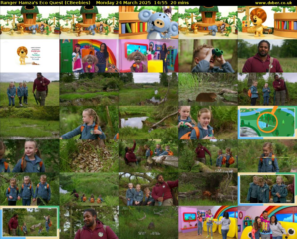 Ranger Hamza's Eco Quest (CBeebies) Monday 24 March 2025 14:55 - 15:15