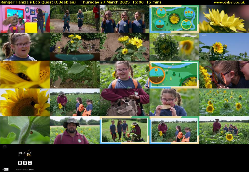 Ranger Hamza's Eco Quest (CBeebies) Thursday 27 March 2025 15:00 - 15:15