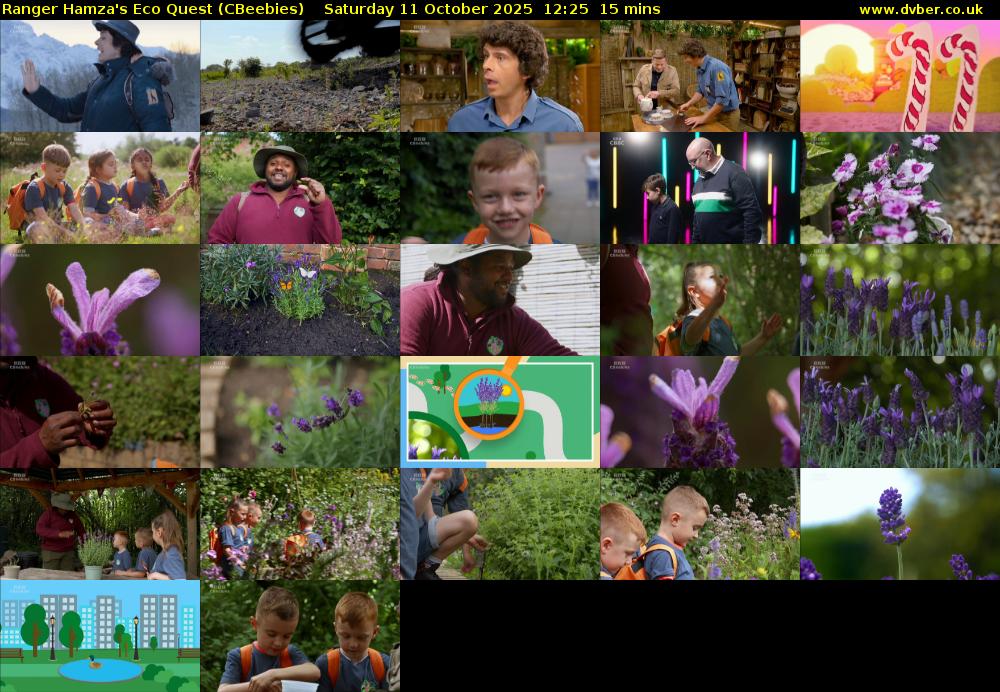Ranger Hamza's Eco Quest (CBeebies) Saturday 11 October 2025 12:25 - 12:40