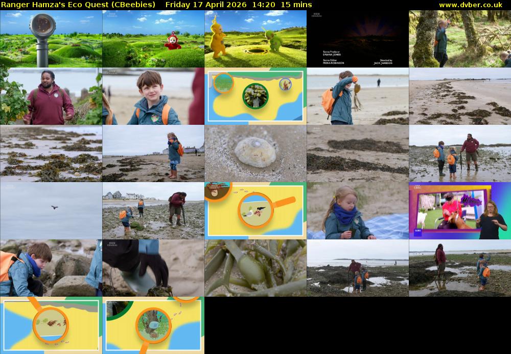 Ranger Hamza's Eco Quest (CBeebies) Friday 17 April 2026 14:20 - 14:35
