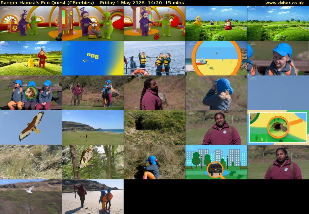 Ranger Hamza's Eco Quest (CBeebies) Friday 1 May 2026 14:20 - 14:35