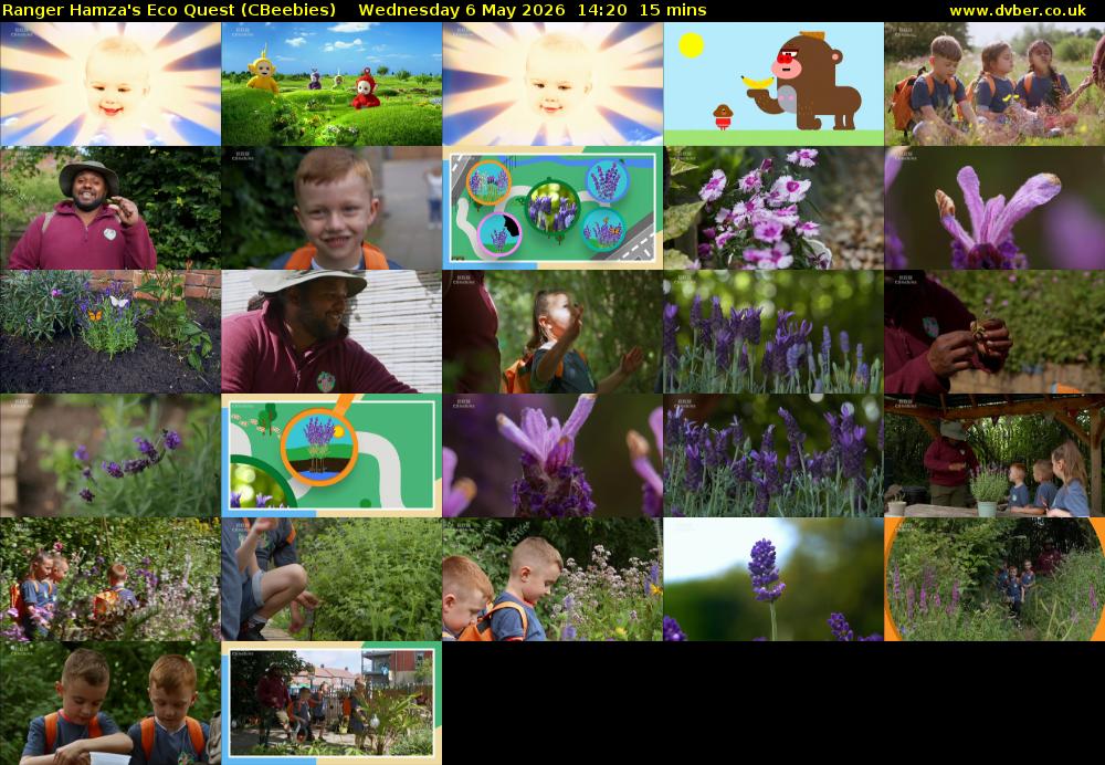 Ranger Hamza's Eco Quest (CBeebies) Wednesday 6 May 2026 14:20 - 14:35