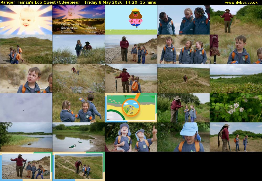 Ranger Hamza's Eco Quest (CBeebies) Friday 8 May 2026 14:20 - 14:35