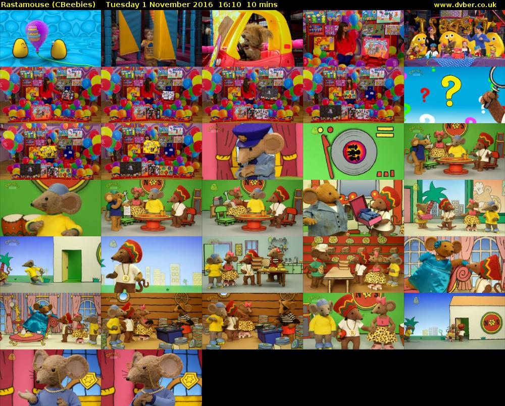 Rastamouse (CBeebies) Tuesday 1 November 2016 16:10 - 16:20
