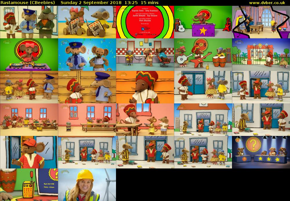Rastamouse (CBeebies) Sunday 2 September 2018 13:25 - 13:40