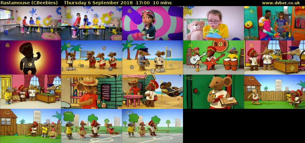 Rastamouse (CBeebies) Thursday 6 September 2018 17:00 - 17:10