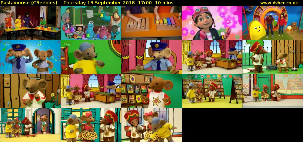 Rastamouse (CBeebies) Thursday 13 September 2018 17:00 - 17:10