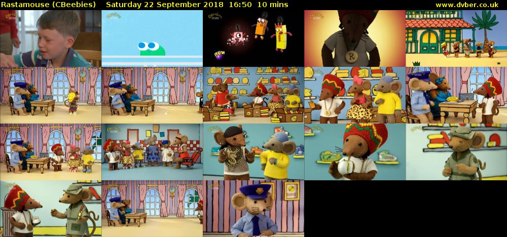 Rastamouse (CBeebies) Saturday 22 September 2018 16:50 - 17:00